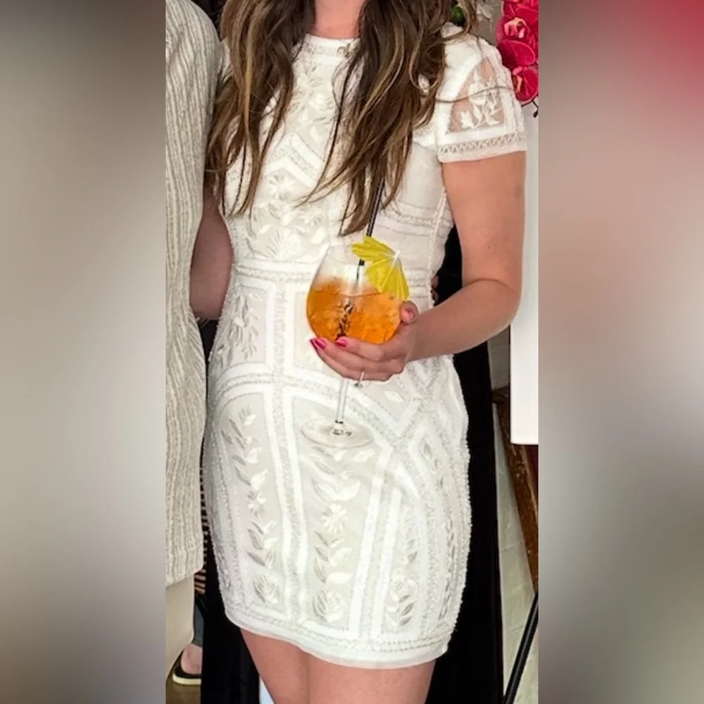 Lulu’s Sequin Embroidered Bodycon Dress - Picture 4 of 4